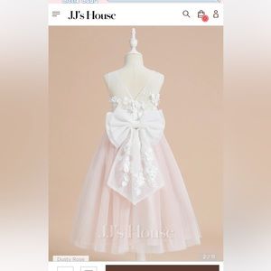 Flower Girl Dress -Size 6 - Dusty Rose
